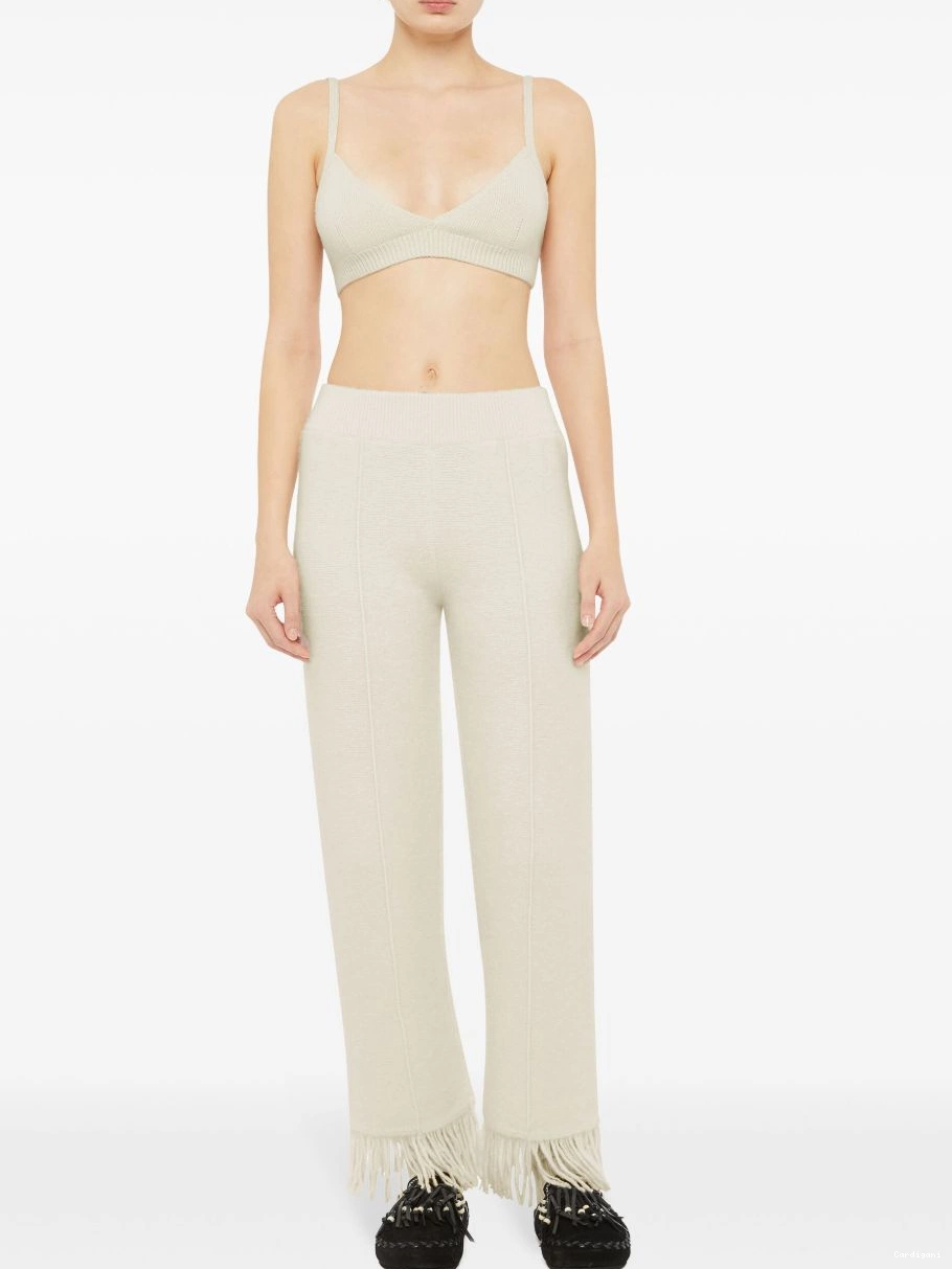 Cheap Alanui fringe-detail trousers Finest Women 0805